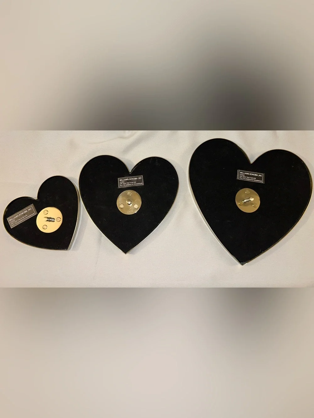 Pottery Barn Teen Gold Heart Wall Mirror Hooks